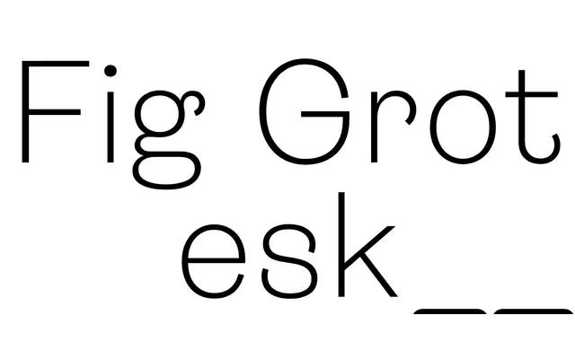 Fig Grotesk specimen from Typeji