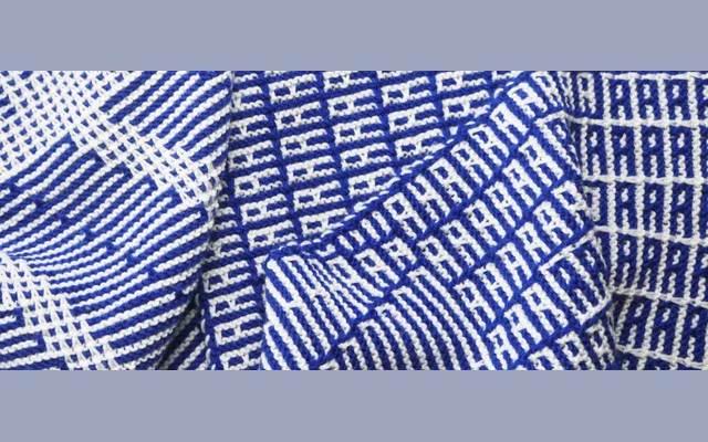 KnitHello specimen from Typeknitting