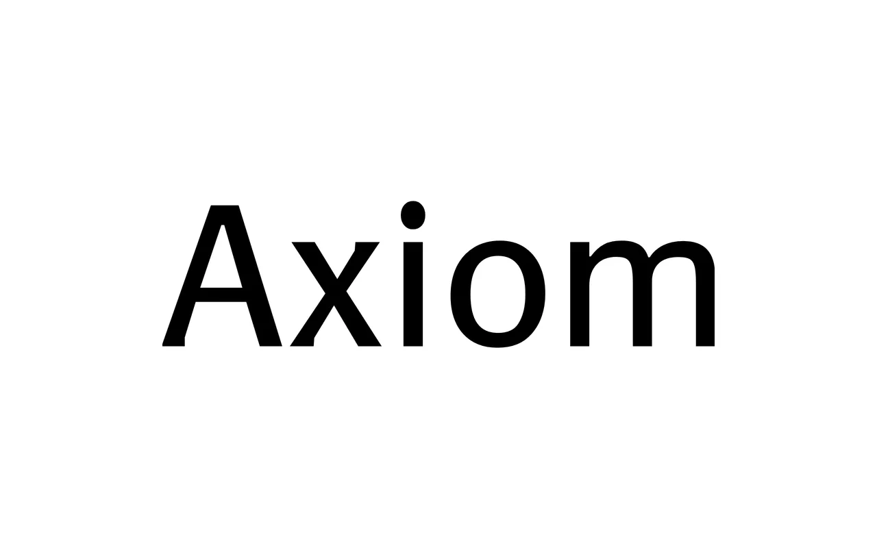 Axiom specimen from Typemanufactur