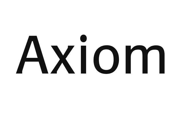 Axiom specimen from Typemanufactur