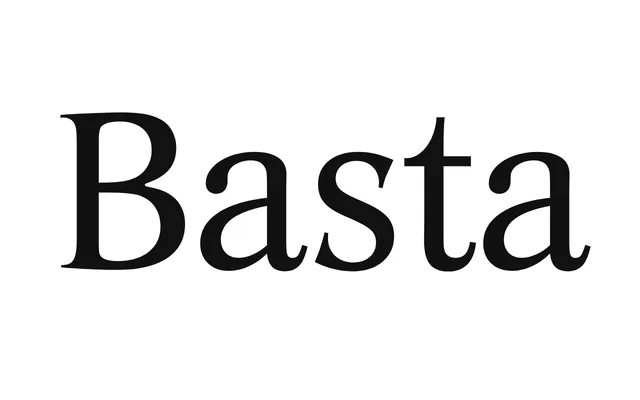Basta specimen from Typemanufactur