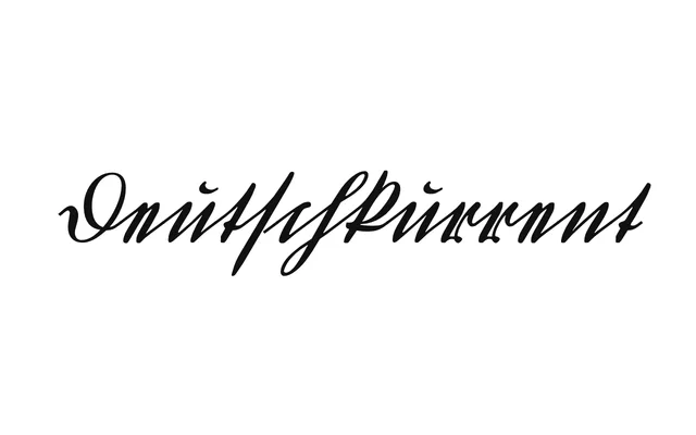 Deutschkurrent specimen from Typemanufactur