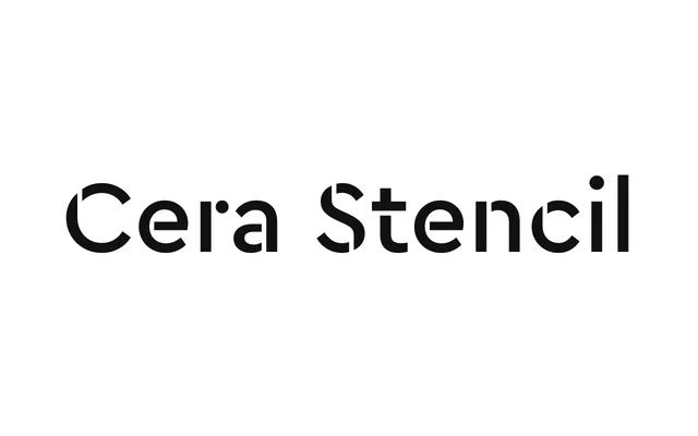 Cera Stencil specimen from TypeMates
