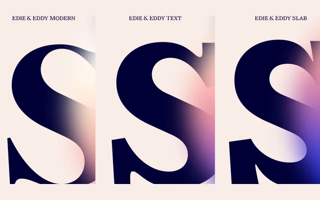 Edie and Eddy Text specimen from TypeMates