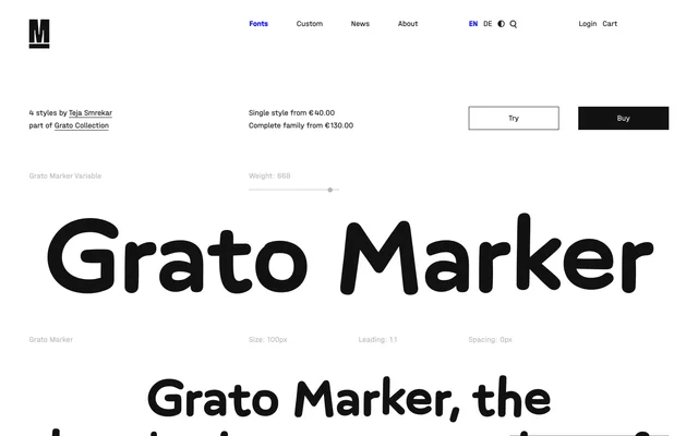 Grato Marker specimen from TypeMates