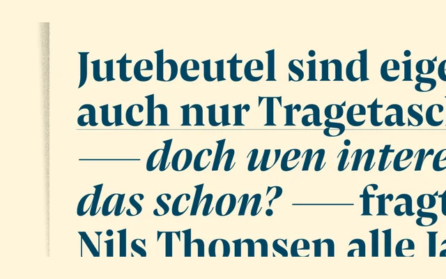 Pensum Display specimen from TypeMates