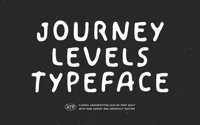 JOURNEY LEVELS specimen from Typeparties