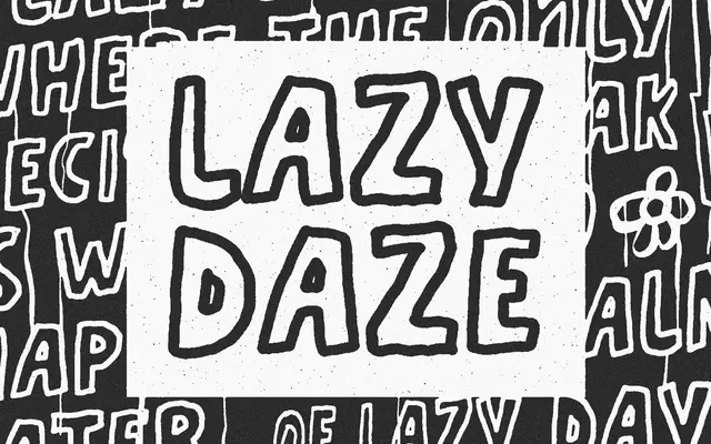 Lazy Daze specimen from Typeparties