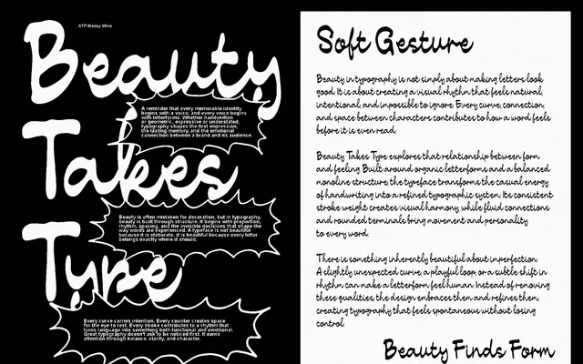 Messy Wins Alt specimen from Typeparties