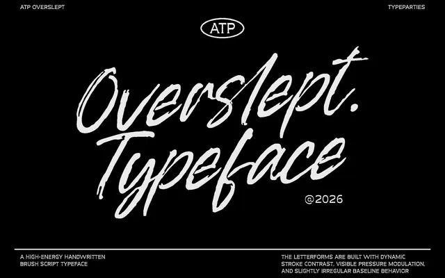 OverSlept specimen from Typeparties