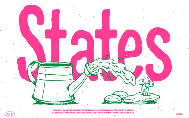 Stateside Font specimen from Typeparties