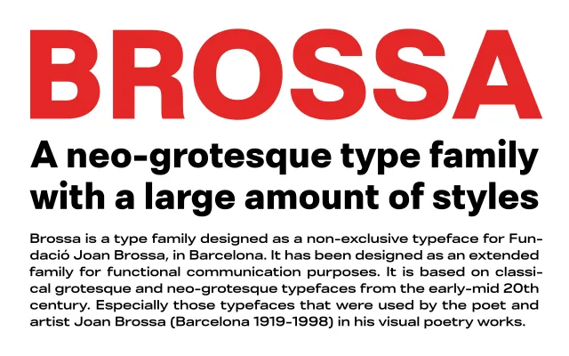 Brossa specimen from Typerepublic