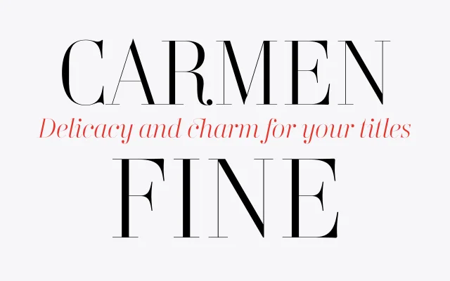 Carmen Fine specimen from Typerepublic