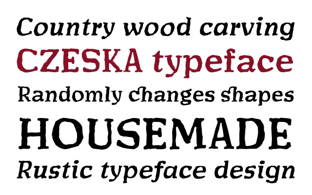 Czeska specimen from Typerepublic