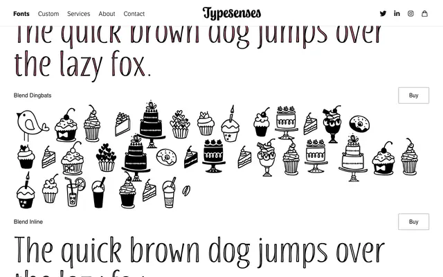 Blend specimen from Typesenses