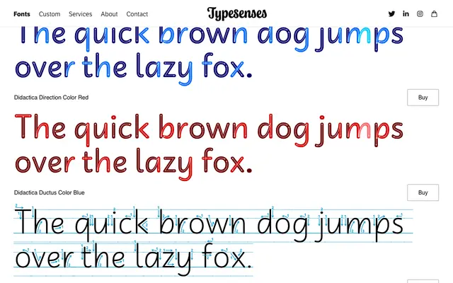Didactica specimen from Typesenses