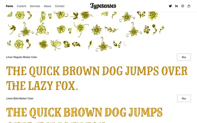 Limon specimen from Typesenses