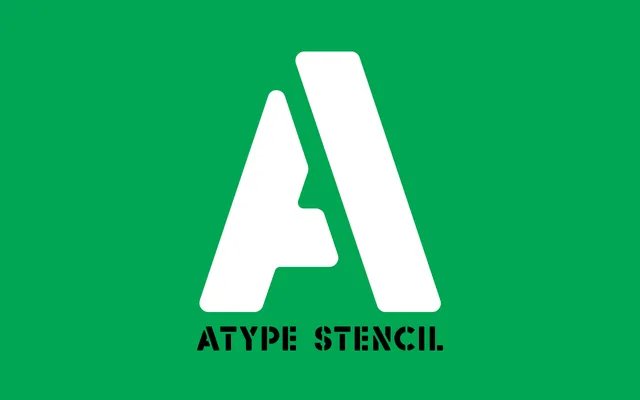 AType Stencil specimen from Typespec