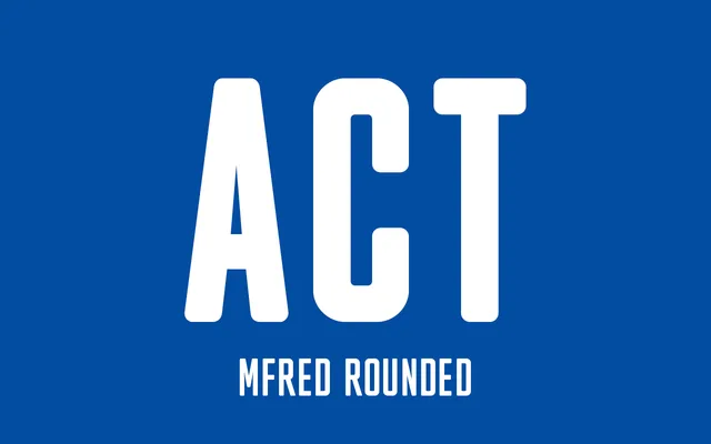 MFred Rounded specimen from Typespec