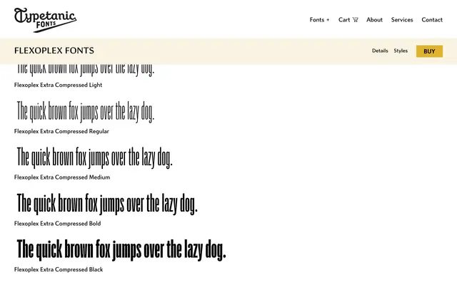 Flexoplex specimen from Typetanic