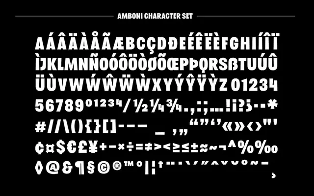 Amboni specimen from TypeThis!Studio