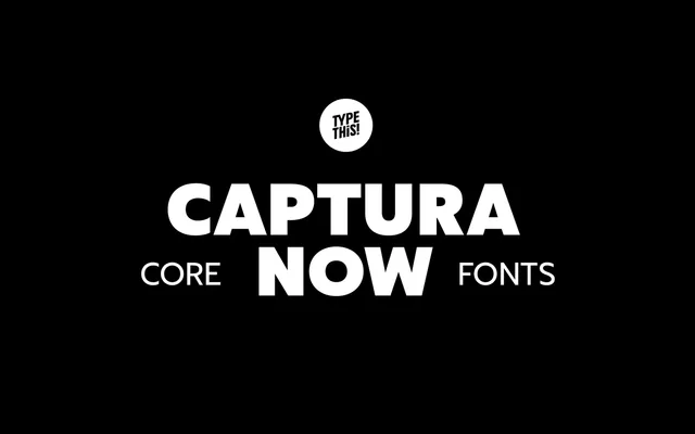 Captura Now specimen from TypeThis!Studio