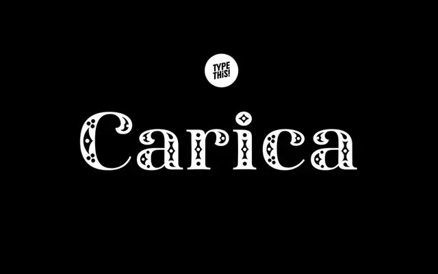 Carica specimen from TypeThis!Studio