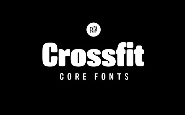 Crossfit specimen from TypeThis!Studio