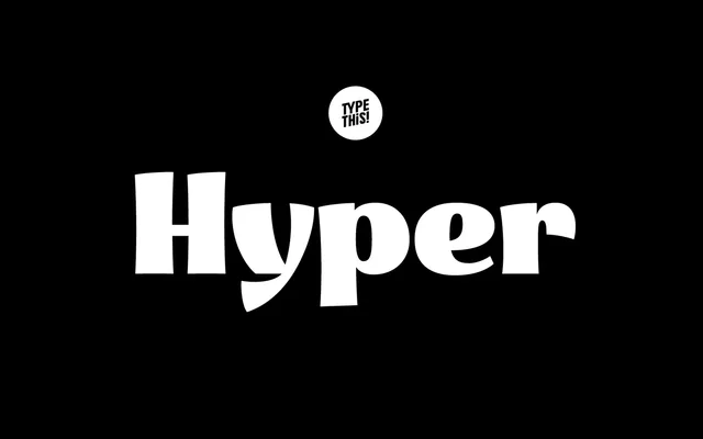 Hyper specimen from TypeThis!Studio