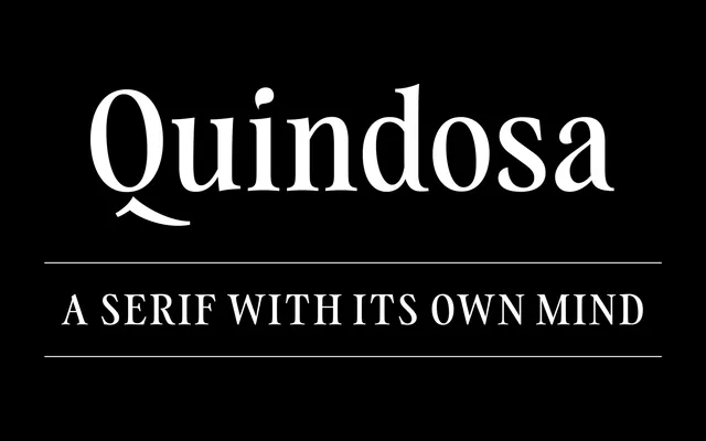 Quindosa specimen from TypeThis!Studio