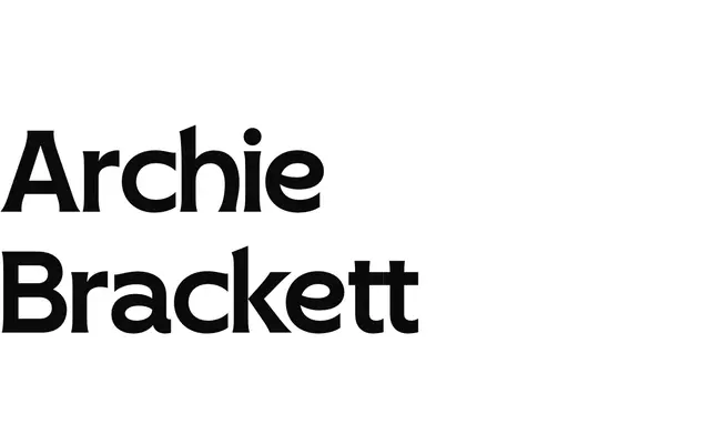 Archie Brackett specimen from Typeverything