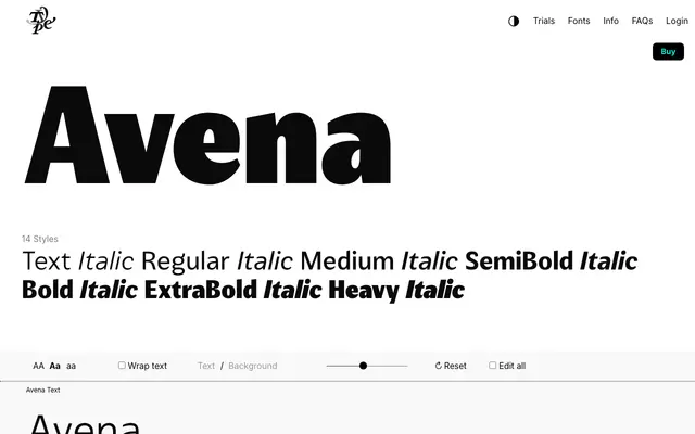 Avena specimen from Typeverything