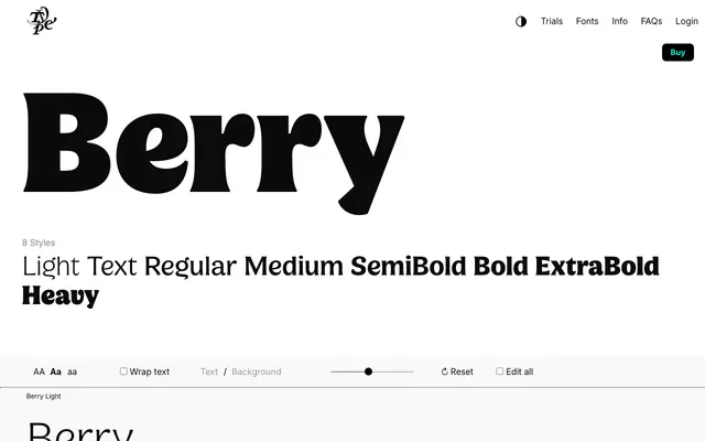 Berry specimen from Typeverything