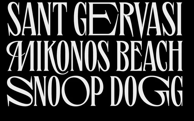 Bourbon St specimen from Typeverything