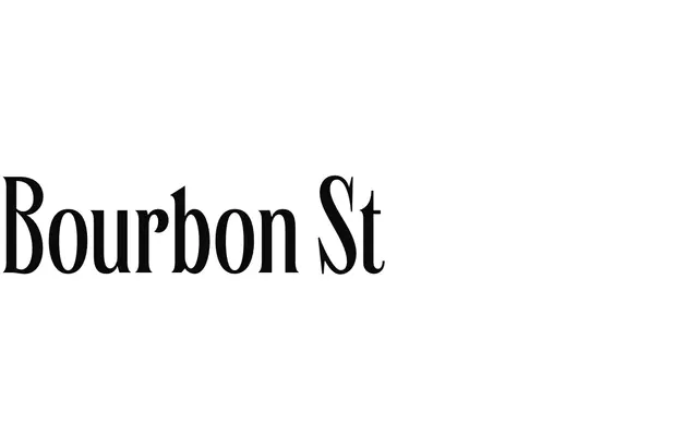Bourbon St specimen from Typeverything