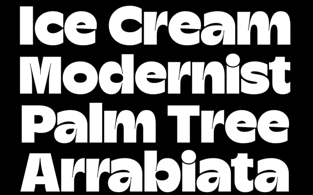 Champ specimen from Typeverything