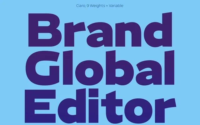 Claro specimen from Typeverything