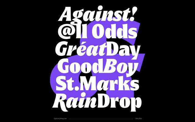 Deia specimen from Typeverything