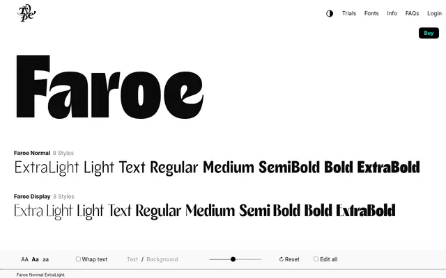 Faroe specimen from Typeverything