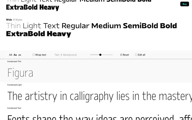 Figura specimen from Typeverything