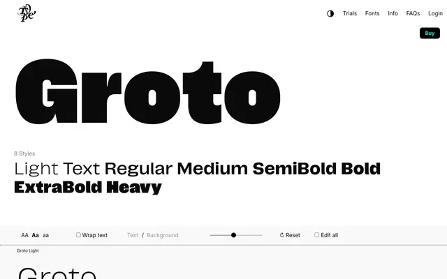 Groto specimen from Typeverything