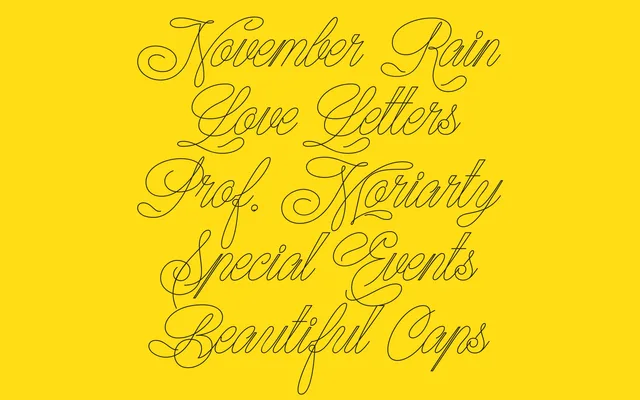 Kitsune specimen from Typeverything