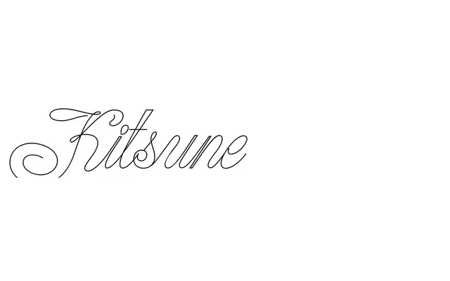 Kitsune specimen from Typeverything