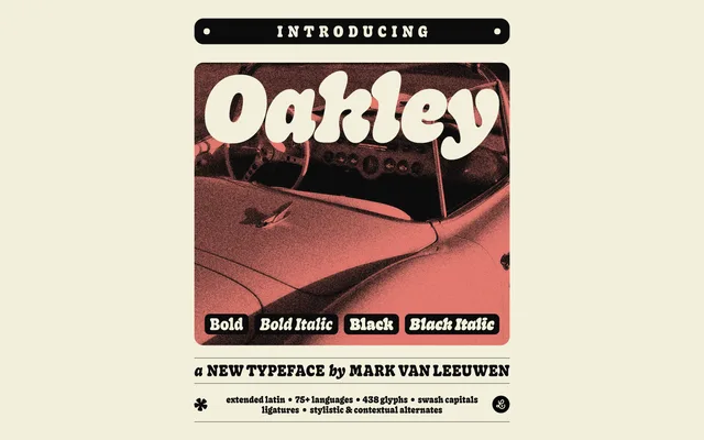 Oakley specimen from Typeverything