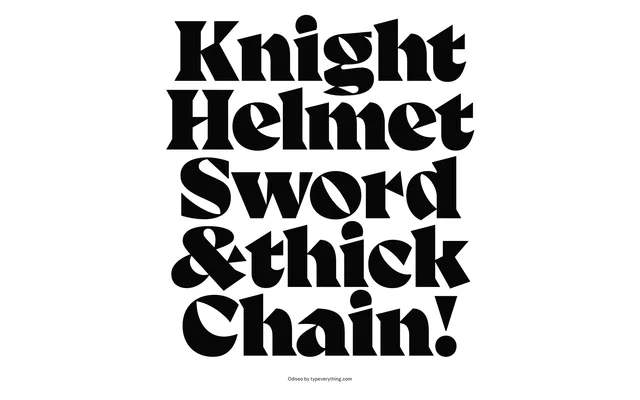 Odiseo specimen from Typeverything