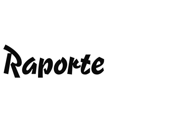 Raporte specimen from Typeverything