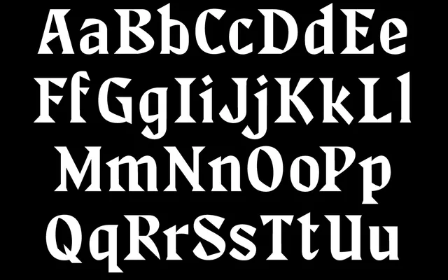 Roa specimen from Typeverything