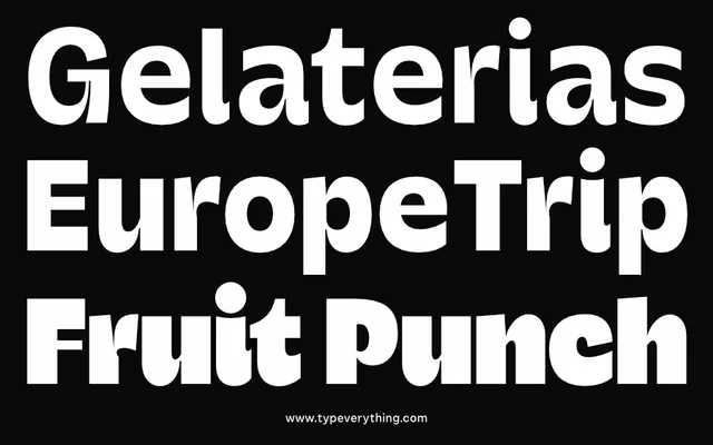 Roast specimen from Typeverything