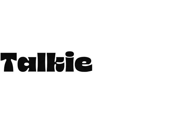 Talkie specimen from Typeverything