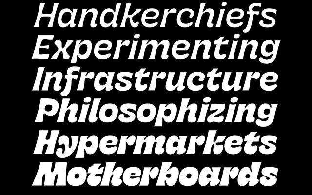 Talkie specimen from Typeverything